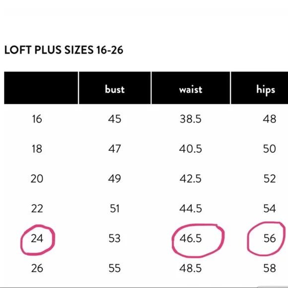 LOFT Plus Black Midrise Stretch Velour Skinny Pants size 22 NWT - Picture 16 of 16